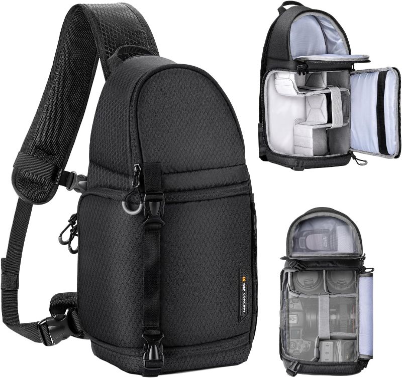 Photo 1 of (USED/FAIR) K&F Concept Camera Sling Bag Crossbody Bag Camera Shoulder Backpack DSLR/SLR/Mirrorless Photography Bags Compatible with Canon/Nikon/Sony/Fuji/Gopro/DJI