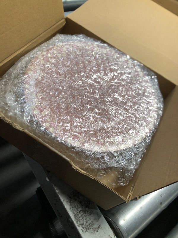 Photo 1 of (small cake slices)Yungyan 100 Pcs Pink Platos De Barro Mexicanos Paper Plates Cielito Lindo Party Decoration Barro Party Mexico Traditional Terracotta Flower Clay Pottery Dishes for Baby Shower Wedding Birthday (7'')