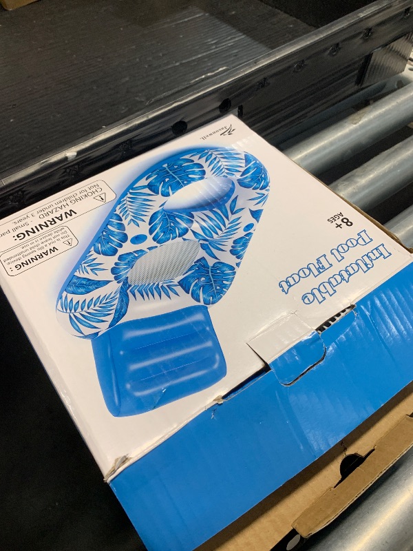 Photo 1 of Jasonwell Inflatable Pool Float Adult - Pool Floaties Lounger Floats Raft Floating Chair Water Floaties for Swimming Pool Lake Lounge Float with Cup Holders Beach Pool Party Toys for Adults