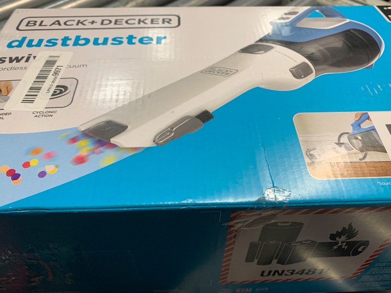 Photo 1 of (sold for parts only) BLACK+DECKER dustbuster AdvancedClean Cordless Handheld Vacuum, Compact Home and Car Vacuum with Crevice Tool (CHV1410L)