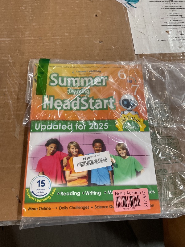 Photo 1 of (BAGGED) Summer Learning HeadStart, Grade 6 to 7: Fun Activities Plus Math, Reading, and Language Workbooks: Bridge to Success with Common Core Aligned ... (Summer Learning HeadStart by Lumos Learning)