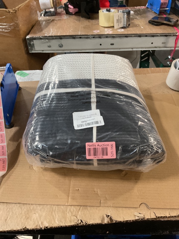 Photo 1 of Echueuey 21" x 18"Extra Large storage baskets,rope baskets with lid,blanket basket living room with lid,hampers for bedroom,big,round, Black 115L