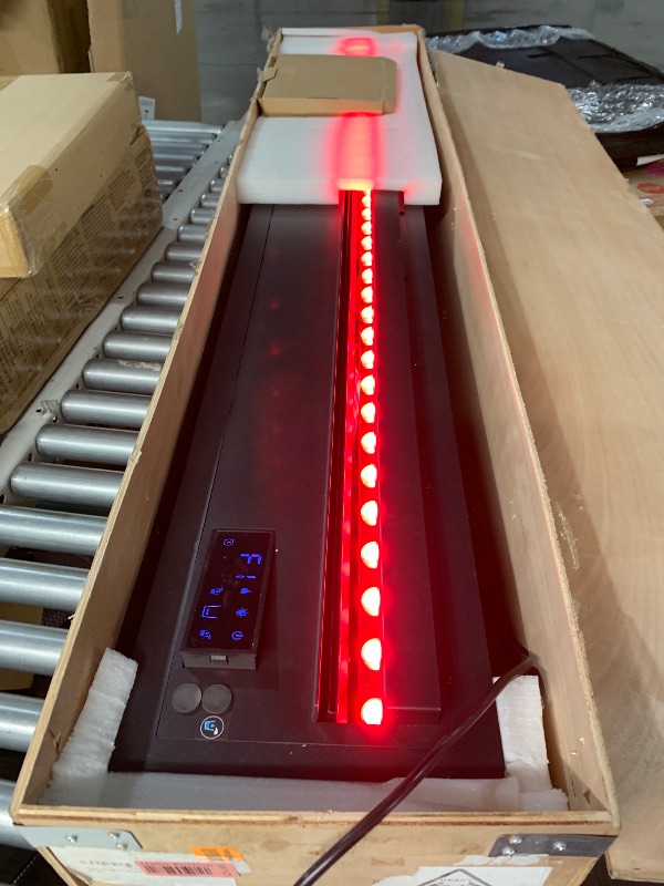 Photo 1 of Electric Fireplace with APP Smart Control,Water Vapor Fireplace with Water Connection Direct,Fireplace with Multicolor Atomized Flame,with Remote Control,Size:59.06x7.87x8.27 in