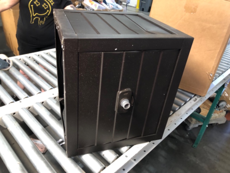 Photo 1 of AQUAZILLA Metal Garden Hose Reel Deck box, Durable Steel Garden Hose Storage Box Cabinet, 150ft 5/8" Garden Hose Capacity. - Hose guide Manual Rewind, No-leak aluminum water connections