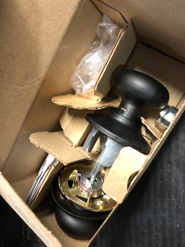 Photo 1 of 
Schlage F40 PLY 622 Plymouth Door Knob, Bed & Bath Privacy Lock, Matte Black