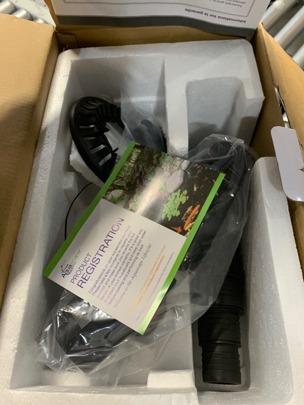 Photo 1 of ***NOT FUNCTIONAL/PARTS ONLY***

Aquascape 45010 AquaSurge PRO 4000-8000 GPH Water Pump Asynchronous, Smart Control App Ready, Black