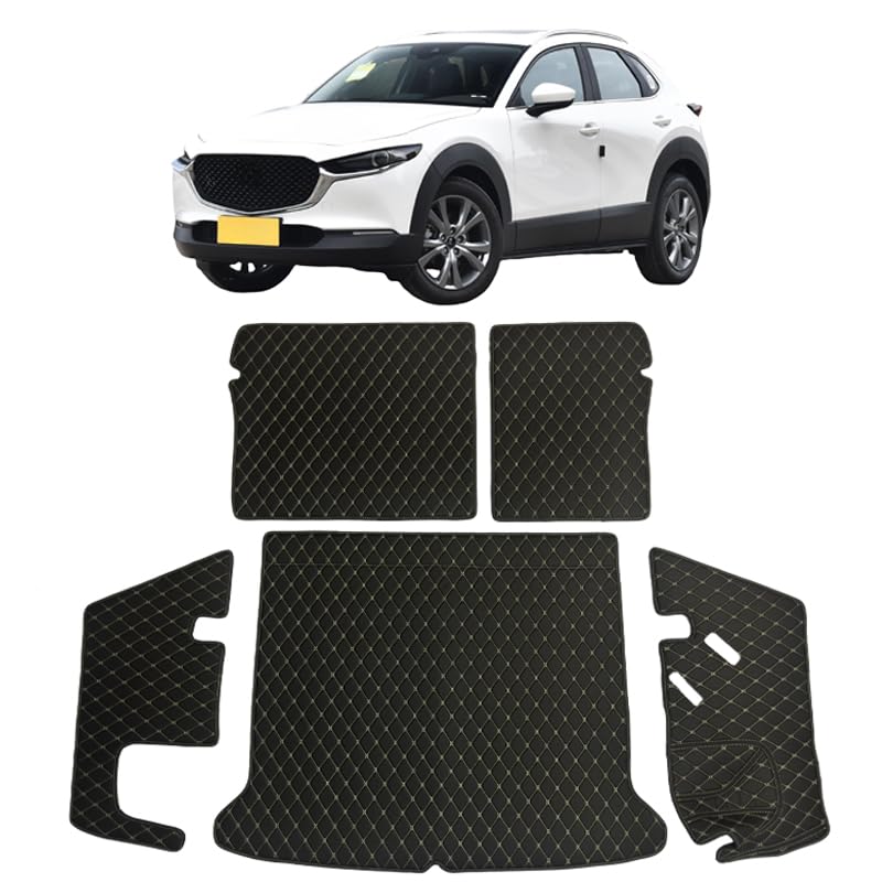 Photo 1 of *** FACTORY SEALED*** Compatible with CX30 Trunk Mat for 2020 2021 2022 2023 2024 Mazda CX-30 Full Coverage Cargo Mat and Rear Backrest Mat Thickened Leather, Waterproof and wear-Resistant, eco-Friendly and odorless