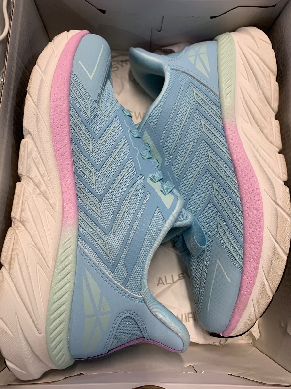 Photo 1 of (see all images) ALLSWIFIT Women's Slip On Walking Shoes Running Comfortable Tennis Breathable Non Slip Sneakers,Size 6.5,Light 