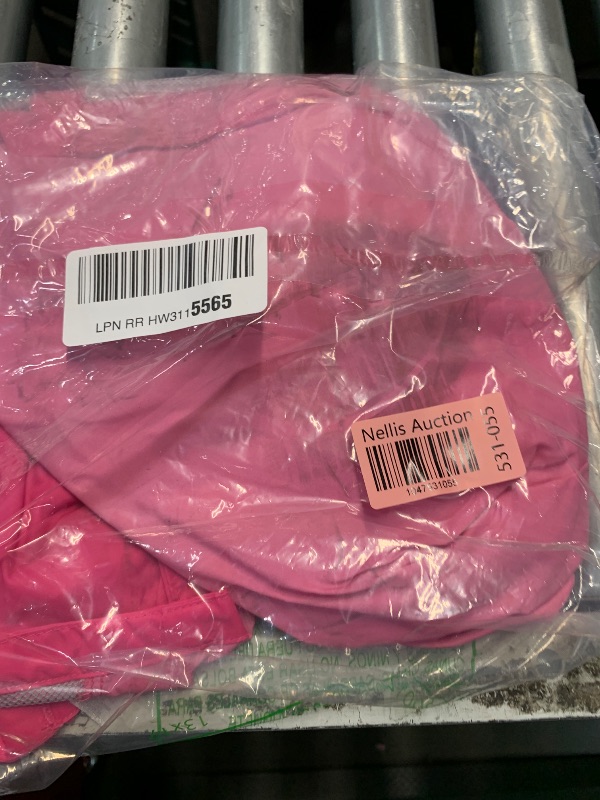 Photo 1 of ***(HEAVILY USED/ MINOR DAMAGE)***Columbia Youth Girls Switchback II Rain Jacket, Pink Ice, Large