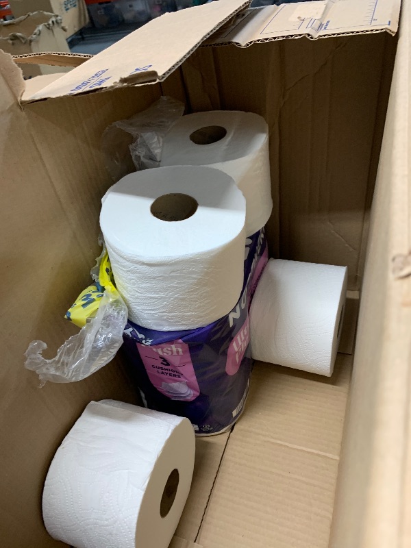 Photo 1 of (incomplete item) Quilted Northern Ultra Plush Toilet Paper, 32 Mega Rolls = 128 Regular Rolls, 3X Thicker*, 3 Ply Soft Toilet Tissue