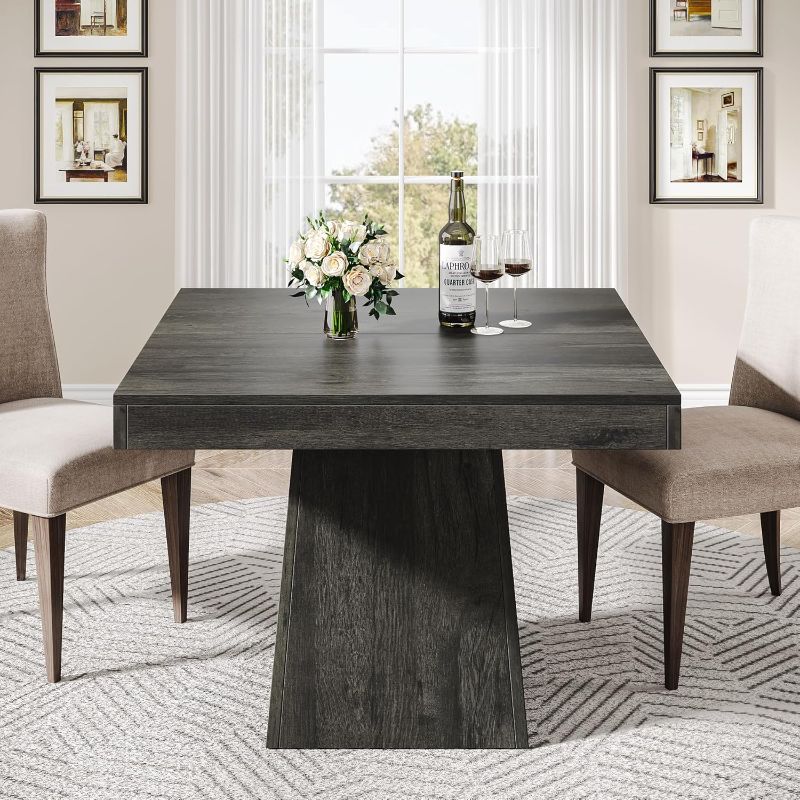 Photo 1 of **************MISSING PIECES/HARDWARE********************
Tribesigns Square Dining Table for 4, 31.5-Inch Small Kitchen Table with Sturdy Pedestal Base, Farmhouse Dinner Table for Dining Room, Living Room, Kitchen
