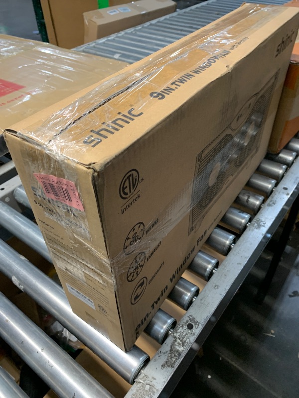 Photo 1 of **************MISSING REMOTE***********
shinic Twin Window Fan, 9-Inch Blades Reversible Airflow, Thermostat Control, 3 Speeds, 3 Functions, 23.8"-37" Expandable Width, Window Exchaust Fans for Home Bedroom, ETL Certified