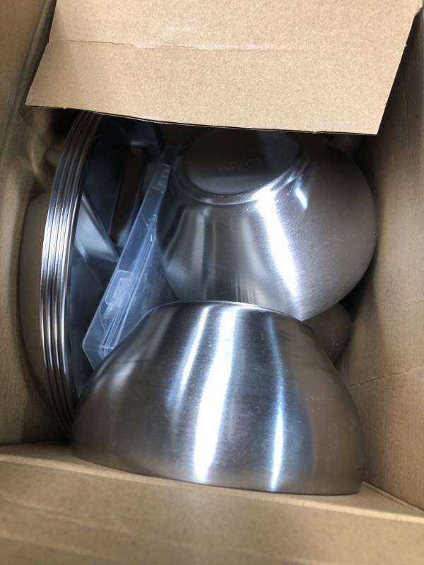 Photo 1 of ***(MISSING PARTS)***Jinei 20 Pcs Stainless Steel Dishes Set 4 Stainless Steel Plates, 4 Bowls, 4 Cups, 4 Spoons, 4 Forks, Dishwasher Safe, Durable Dining Set for Home Travel Camping