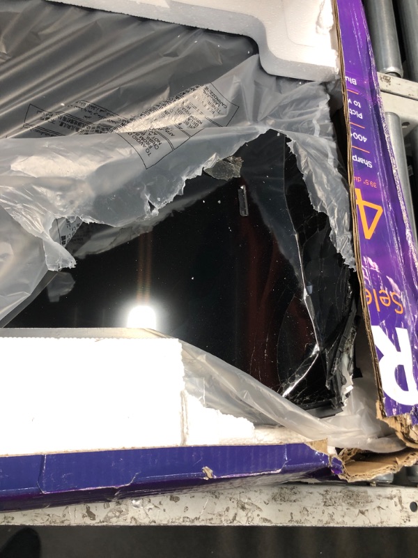 Photo 1 of ***** broken***** Roku Smart TV 2025 – 40-Inch Select Series, 1080p Full HD TV – RokuTV with Voice Remote – Flat Screen LED Television with Wi-Fi for Streaming Live Local News, Sports, Family Entertainment