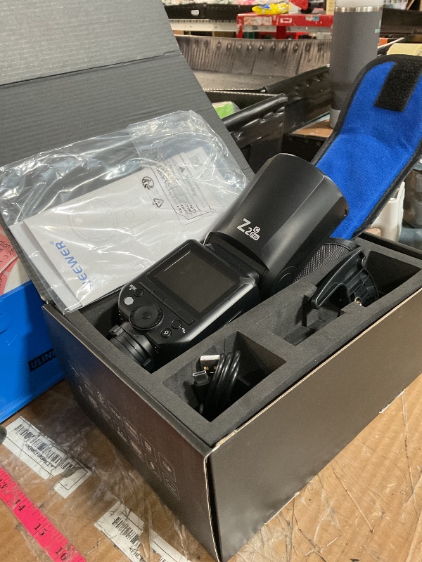 Photo 1 of (UNTESTED) NEEWER Z2PRO-C 2.4G TTL Round Head Flash Speedlite Compatible with Canon, Wireless Compatible with Godox, Upgraded UI, 76Ws 1/8000s HSS, TTL/M TCM Switch, 7.2V/3000mAh Battery, 600 Full Power Flash