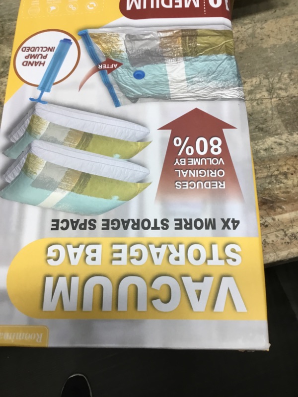Photo 1 of 10 Medium Vaccum Storage Bags, Space Saver Vacuum Storage Bags Medium, Space Bags, Vacuum Seal Bags for Clothes with Travel Hand Pump