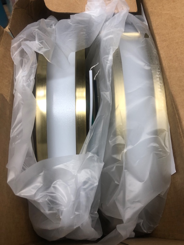 Photo 1 of 13 Inch Flush Mount Light Fixtures, 2-Pack Gold LED Ceiling Lights with 2700K/3000K/4000K/5000K/6500K 5 Color Temperatures, Modern Round LED Lights for Kitchen Bedroom Bathroom Living Room Closet