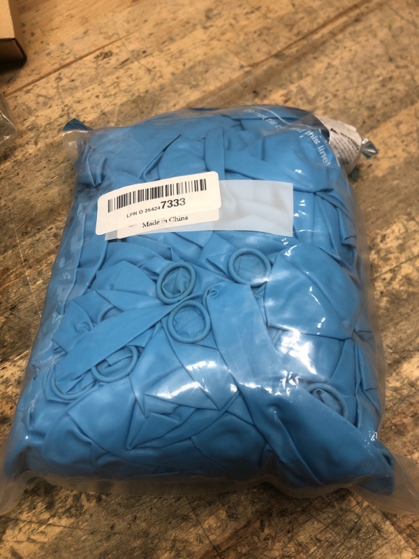 Photo 1 of 300 Pack Light Blue Balloons 12 inch Blue Latex Party Balloon Bulk for Various Party Events Decorations