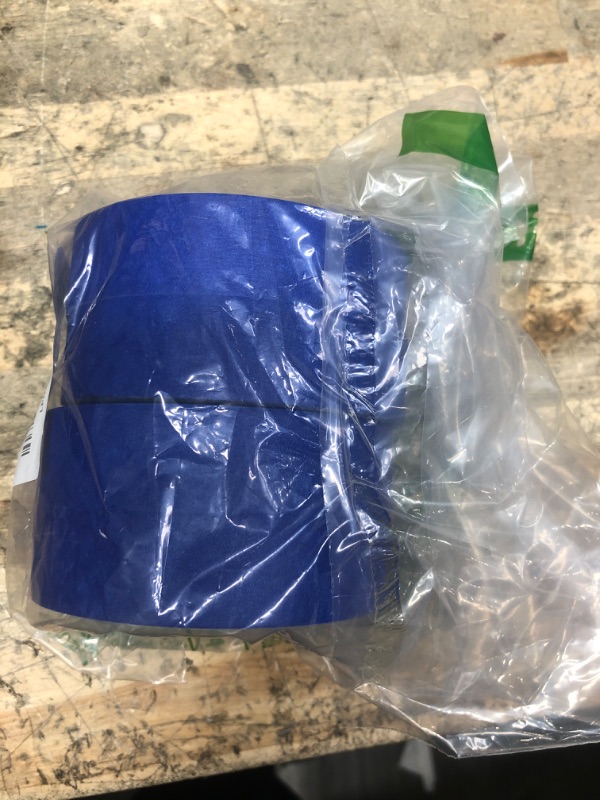 Photo 1 of 4 Rolls Premium Painters Tape, Blue Tape, Masking Tape, Paint Tape for Multi-Purpose, Painting, Painter's, DIY Crafts Arts (88yd =0.94IN*22yd*4) Decoration Labeling No Residue, Easy Removal