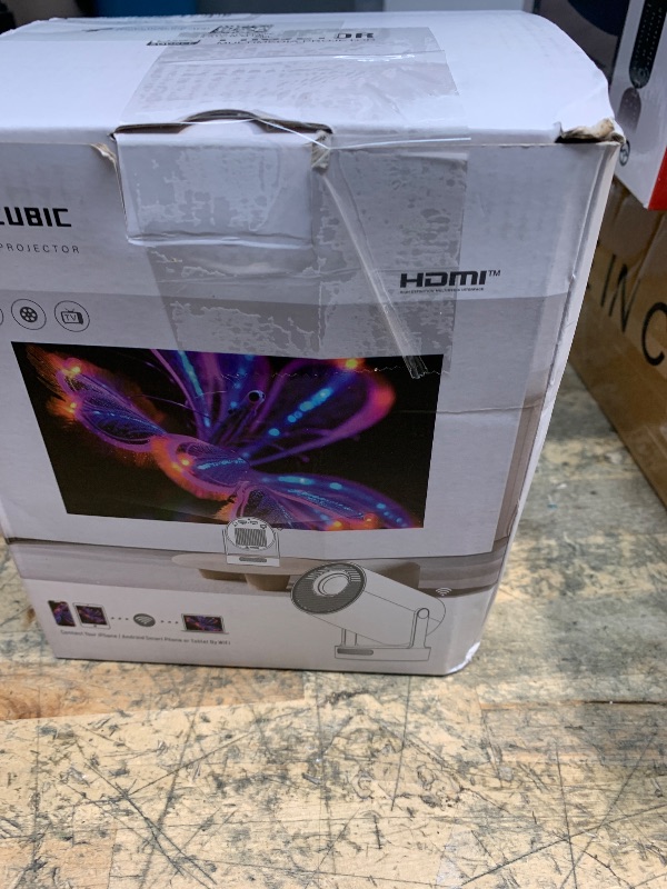 Photo 1 of ?Electric Focus?Magcubic Mini Projector 4K Support, Portable Projector with WiFi 6 and Bluetooth 5.4, Smart Proyector, 5W Soundbase Speaker, 180° Rotation for Home Theater HY300 Ultra