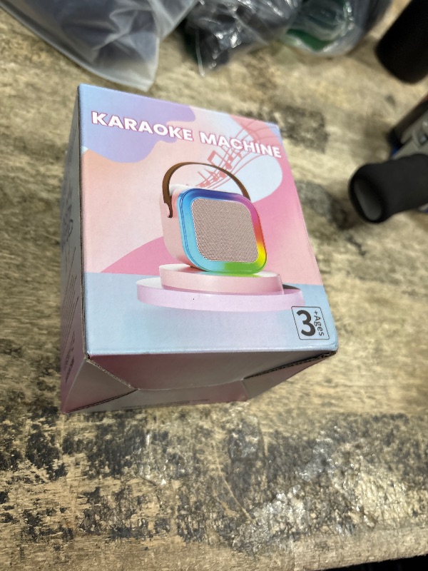 Photo 1 of ?2025 Newest? Mini Karaoke Machine for Kids Girls & Boys - Portable Bluetooth Speaker with 2 Wireless Microphones - Kids Birthday Gifts for Ages 4-10 - Kids' Instrument Accessories - Purple
