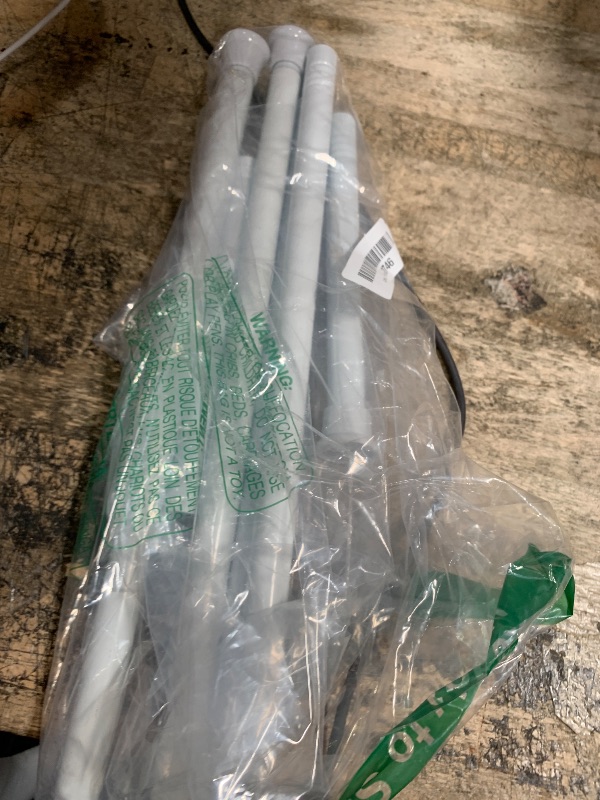 Photo 1 of **MISSING PIECES** AIZESI Spring Tension Curtain Rods 24 to 46 Inch, 2Pcs White Tension Rod Tension Curtain Rod, Spring Tension Rod No Drilling Adjustable Curtain Rod Spring Loaded Curtain Rods