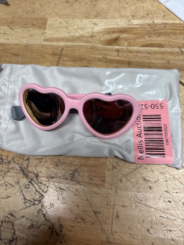 Photo 1 of  $4.99 Pink kids heart sunglasses 