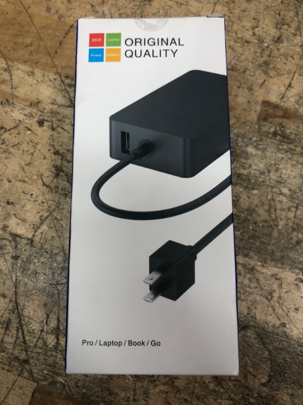 Photo 1 of 65W Surface Pro Laptop Charger for Microsoft Surface Pro 10, 9, 8, 7+, 7, 6, 5, 4, 3, X, Windows Surface Laptop 6, 5, 4, 3, 2, 1, Surface Go Tablet, Surface Book 3, 2, 1, Support 44W, 36W, LED, 10FT