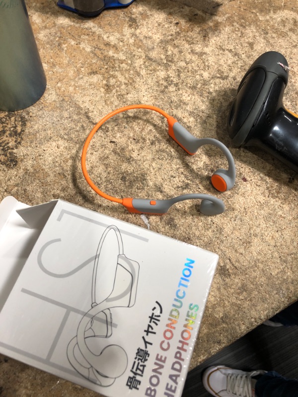 Photo 1 of BAICLUD Bone Conduction Headphones, 2024 Upgrade Open-Ear Wireless Bluetooth Workout Headphones with Microphones, 8Hr Playtime, Waterproof Earphones for Sports, Running, Gym, Hiking, Cycling-Orange