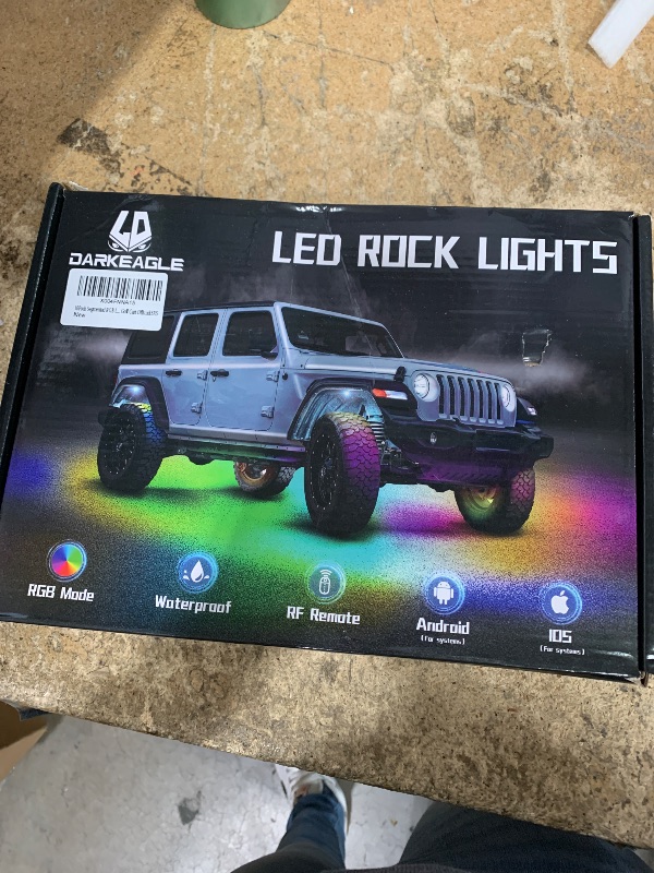 Photo 1 of 10Pods Segmented RGB LED Rock Lights Kit with APP/RF Remote Control, Underglow Lights Multi Zone Neon Exterior Lights Multicolor 12v Waterproof for Truck Accessories Jeep UTV ATV Golf Cart Offroad SXS