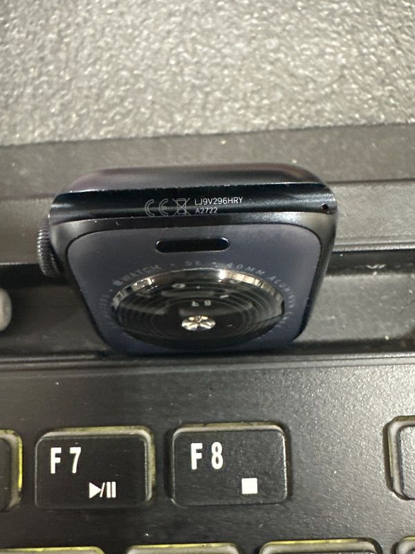 Photo 1 of (locked) Apple Watch SE (2nd Gen) [GPS 40mm] Smartwatch with Midnight Aluminum Case with Midnight Sport Band S/M. Fitness and Sleep Trackers, Crash Detection, Heart Rate Monitor, Retina Display