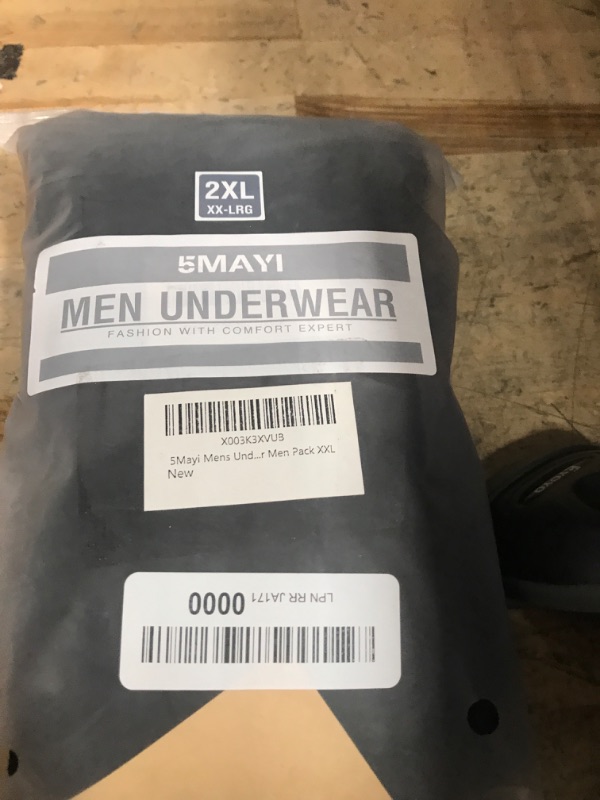 Photo 1 of 5Mayi Mens Underwear Cotton Boxer Briefs 9 Inch Long Leg Boxer Briefs for Men Pack XXL