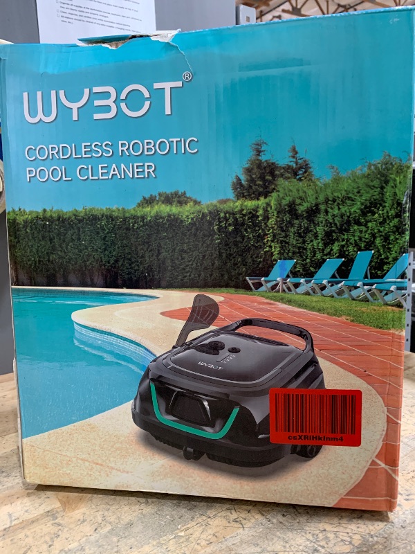 Photo 1 of (used)(dirty)(missing power cord) WYBOT A1 Cordless Robotic Pool Cleaner
