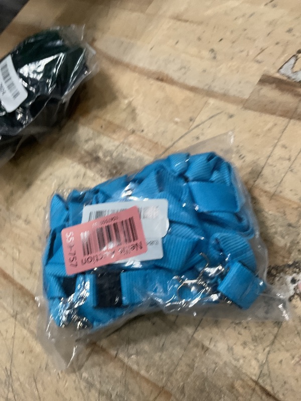 Photo 1 of 12 Pack Breakaway Lanyards Durable Neck Straps for Schools, Office, Cruise, Sky Blue