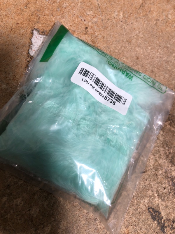 Photo 1 of 2 Yards 20g Mint Green Fluffy Marabou Feather Boa for DIY Craft Sewing Trim Home Wedding Party Christmas Decoration