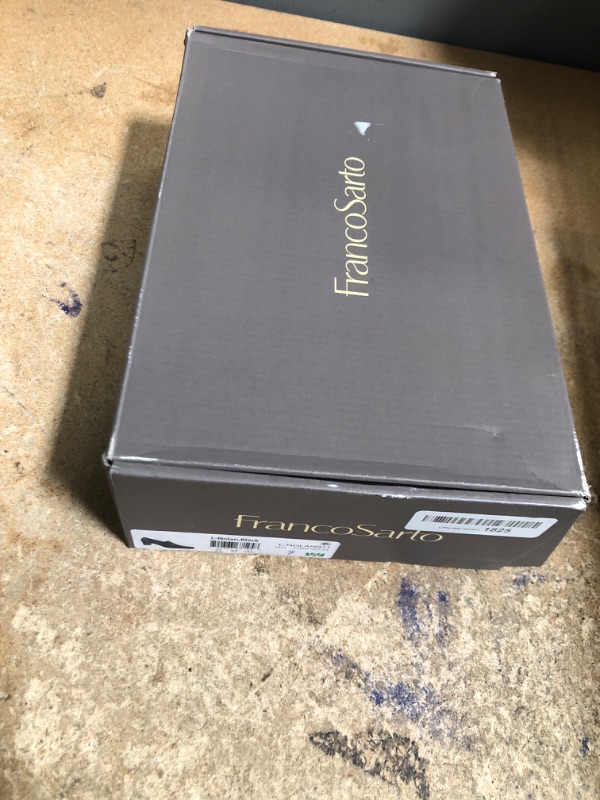 Photo 1 of **MISSING HEEL GRIP VERY BOTTOM OF SHOE** Franco Sarto Women's Nolan Pump, Black Calf, 7 W