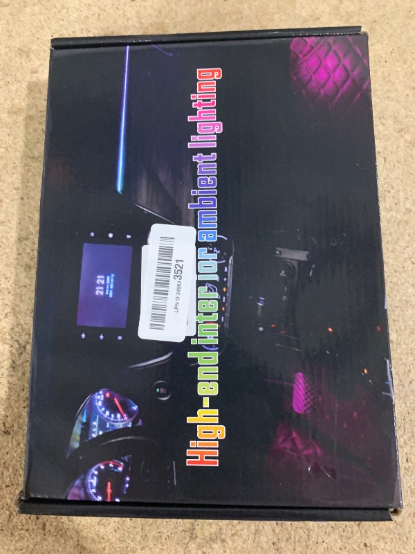 Photo 1 of Acrylic Interior Car Lights with Wireless APP/Remote/Button Control, 6 in 1 Dreamcolor USB Car Ambient Lighting Kit 16 Million Colors Neon Strip Accessories for Vehicle Inside Decoration