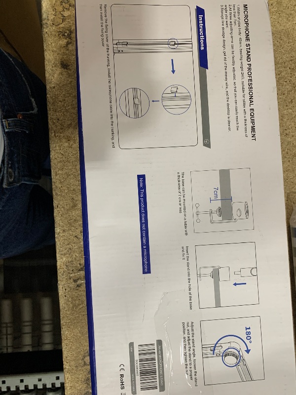 Photo 1 of **POSSIBLY FOR PARTS SEE CLERK NOTES** Microphone Arm,Aokeo AK-49 Adjustable Compact Mic Suspension Boom Scissor Arm Stand For Blue Yeti,Snowball iCE, HyperX QuadCast,SoloCast,Elgato Wave,Etc