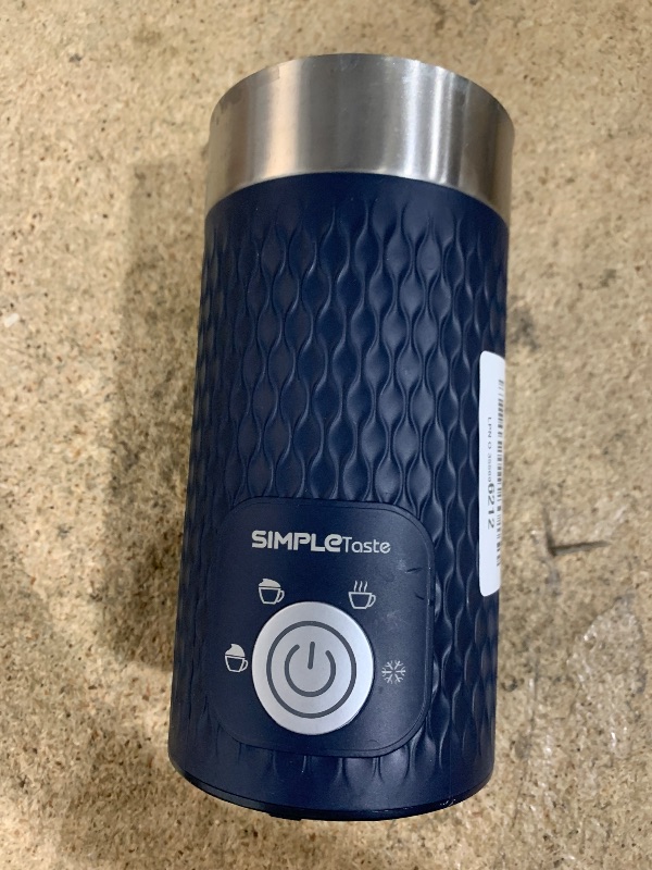 Photo 1 of **MISSING BASE** SIMPLETASTE Milk Frother, 4-in-1 Electric Milk Steamer, Automatic Warm and Cold Foam Maker and Milk Warmer for Latte, Cappuccinos, Macchiato