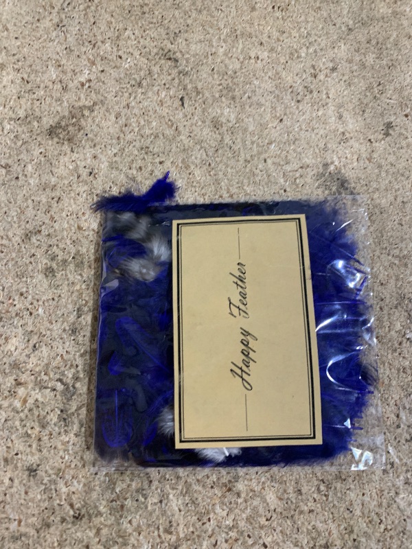 Photo 1 of 100 pcsHappy Feather Natural Pheasant Plumage Feathers 2-3 Inches Plumage Feathers for Sewing Crafts Clothing Decorating Accessories -Royal Blue