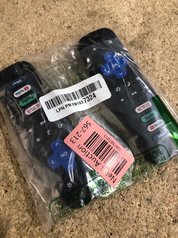 Photo 1 of (Pack of 2) Replacement-Remote-Control for Roku-TV,Compatible for TCL Roku/Hisense Roku/Onn Roku/Philips Roku Smart TVs(Not for Roku Stick and Box)