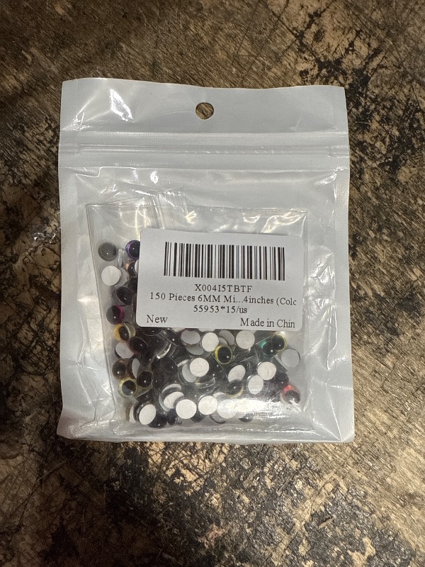 Photo 1 of 150 Pieces 6MM Mixed Dragon Eyes Beads Charms for Acrylic Nails Art Decoration Jewelry Accessories Manicure Craft Supplies 0.24inches (Color B)
