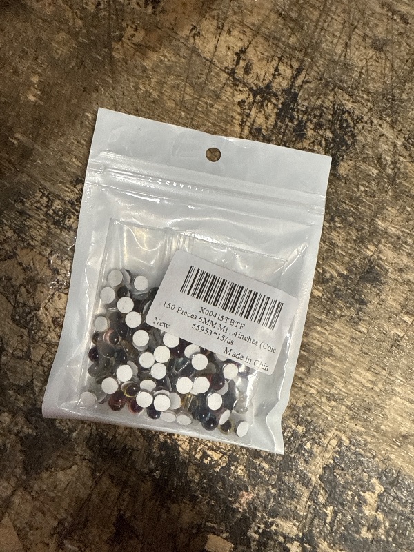 Photo 1 of 150 Pieces 6MM Mixed Dragon Eyes Beads Charms for Acrylic Nails Art Decoration Jewelry Accessories Manicure Craft Supplies 0.24inches (Color B)
