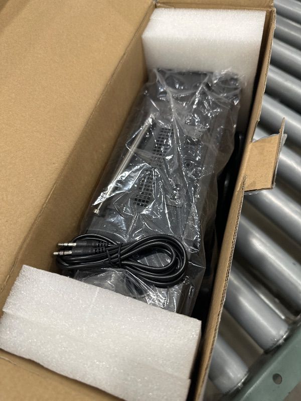 Photo 1 of Compact Home Stereo System CD Player,Clear 20W RMS Sound System with FM Radio,Bluetooth,USB,MP3,AUX,Digital Dual Alarm Clock,CD-R/CD-RW/MP3/WMA Playback(Black)