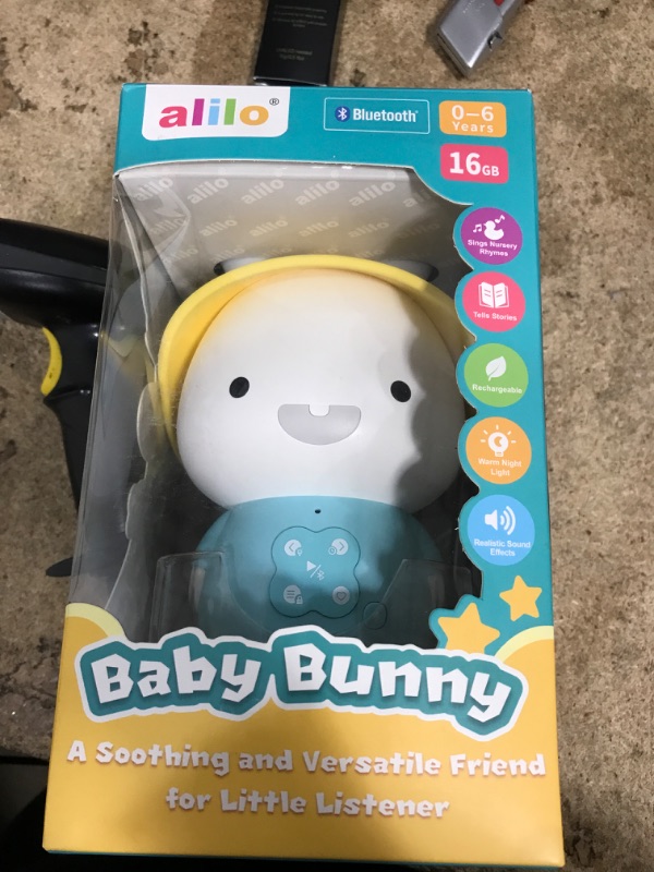 Photo 1 of alilo Bunny Kids Music Player, Storytelling Toys for Toddler 1-3-5,Infant Baby Boy Girl Easter Gifts Pre-Loaded 30 Stories/48 Nursery Rhymes/12 Soothing Music,with Nightlight,Bluetooth,Record Function1047574695
