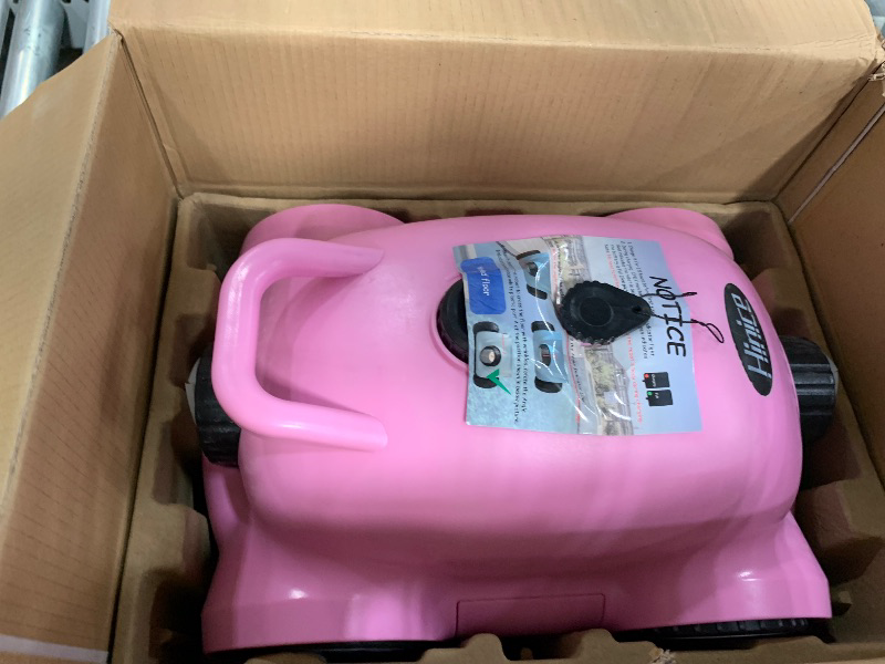 Photo 1 of (parts) (untested) Hinice Cordless Robotic Pool Cleaner,Automatic Pool Vacuum Robot for In-Ground/Above Ground Pools,150 Min Runtime, IPX8 Waterproof, 2200 Sq Ft Coverage (Pink)