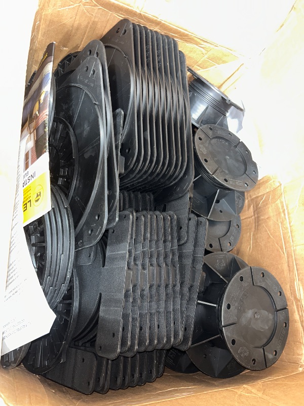 Photo 1 of Bison Level.Up System Adjustable Deck Pedestal Joist Support Kit, 12-Pedestal Kit (7079806002)