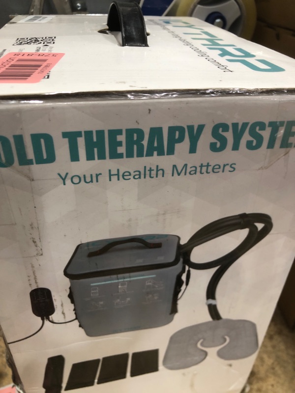 Photo 1 of (used)(does not power on)(sold for parts) ICYTHRP Cold Therapy Machine with Programmable Timer, Portable Ice Machine for Knee After Surgery, Knee Replacement Recovery 