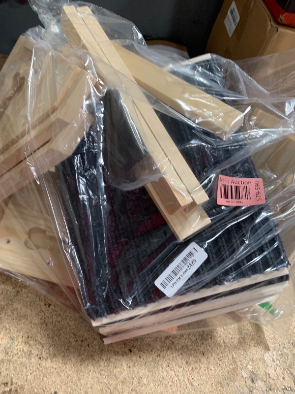 Photo 1 of Dog Ramps for Stairs, Wooden Pet Ramp Stairs for Small Medium Large Dogs, Non-Slip Dog Pet Steps for Any Staircase, Stair Ramp for Injured Dogs with Anti-Slip Strip, 4 Pack