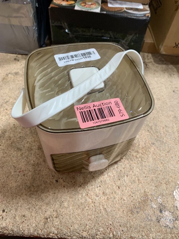 Photo 1 of ***(MINOR DAMAGE/ SEE NOTES)***Ice Cube Tray with Lid and Bin, Ice Trays for Freezer, Flexible Ice Cube Trays,2 Pack for Freezer, 48 Pcs Ice Cube Mold with Ice Scoop for Whiskey, Cocktail, Coffee and DIY(White)